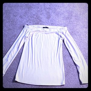 Forever 21 off the shoulder long sleeve shirt